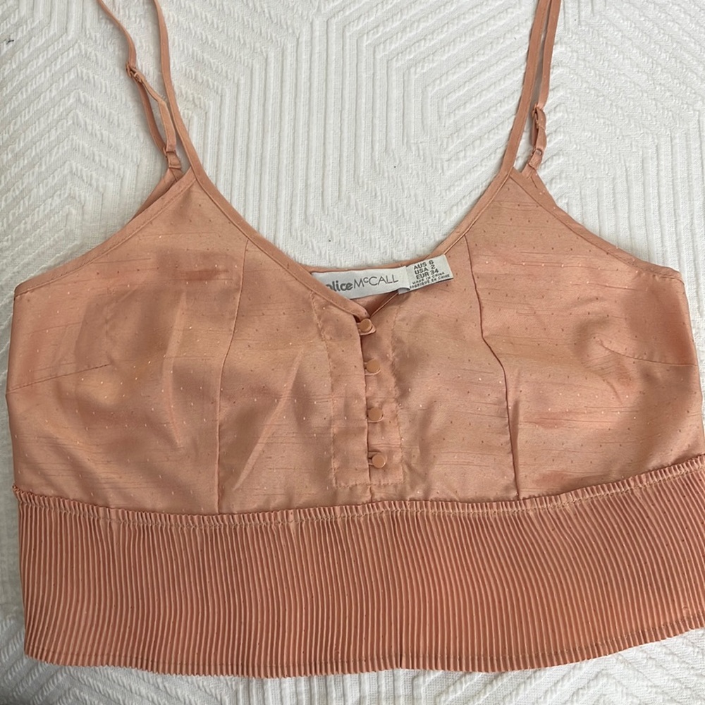 ALICE MCCALL SIZE 2 WOMANS CROPPED CAMISOLE TOP